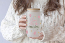 將圖片載入圖庫檢視器 I Love Matcha 16oz Tumbler Cup With Bamboo Lid And Straw, 
