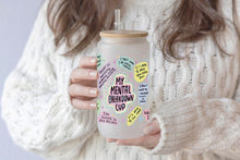 Charger l&#39;image dans la galerie, Mental Breakdown 16oz Tumbler Cup With Bamboo Lid And Straw, 
