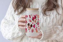 將圖片載入圖庫檢視器 Mickey Tumbler Glass Cup With Lid And Straw
