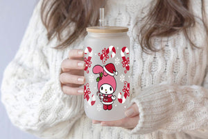 My Melody 16oz Tumbler Cup With Bamboo Lid And Straw, 