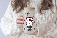 이미지를 갤러리 뷰어에 로드 , Sanrio Tumbler Glass Cup With Lid And Straw
