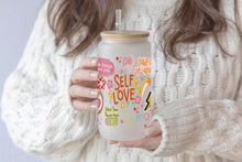 Görseli Galeri görüntüleyiciye yükleyin, Self Love 16oz Tumbler Cup With Bamboo Lid And Straw, 
