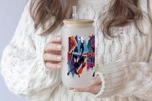 Charger l&#39;image dans la galerie, Spiderman Tumbler Glass Cup With Lid And Straw
