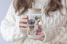 Load image into Gallery viewer, Stitch 16oz Tumbler Cup With Bamboo Lid And Straw, 
