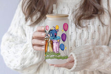 Cargar imagen en el visor de la galería, Wini The Pooh Tumbler Glass Cup With Lid And Straw
