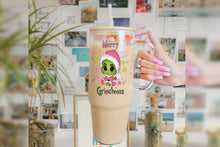 將圖片載入圖庫檢視器 Grinchmas 16oz Tumbler Cup With Bamboo Lid And Straw, 
