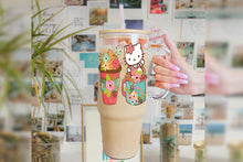 Load image into Gallery viewer, Hello Kitty 16oz Tumbler Cup With Bamboo Lid And Straw, 
