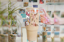 將圖片載入圖庫檢視器 Hello Kitty 16oz Tumbler Cup With Bamboo Lid And Straw, 
