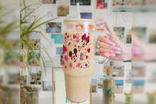 將圖片載入圖庫檢視器 Mickey Tumbler Glass Cup With Lid And Straw
