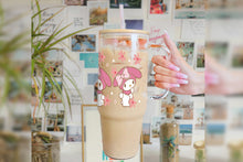 Load image into Gallery viewer, My Melody Tumbler Glass Cup With Lid And Straw
