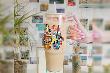 將圖片載入圖庫檢視器 The Powerpuff Girls Tumbler Glass Cup With Lid And Straw
