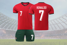 將圖片載入圖庫檢視器 Portugal Football Kit Iconic #7 Fan Jersey &amp; Shorts Set for Kids
