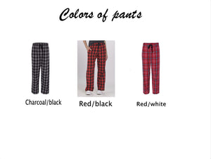 Flannel Pants colors, Christmas Pajamas