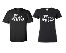 이미지를 갤러리 뷰어에 로드 , Her King and His Queen matching couple shirts.Couple shirts, Black t shirts for men, t shirts for women. Couple matching shirts.
