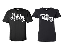 이미지를 갤러리 뷰어에 로드 , Hubby and Wifey matching couple shirts.Couple shirts, Black t shirts for men, t shirts for women. Couple matching shirts.
