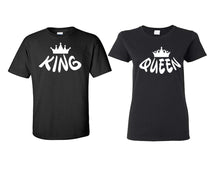 이미지를 갤러리 뷰어에 로드 , King and Queen matching couple shirts.Couple shirts, Black t shirts for men, t shirts for women. Couple matching shirts.
