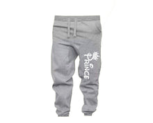 Load image into Gallery viewer, Black Grey color Prince design Jogger Pants for Man.

