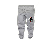 Load image into Gallery viewer, Black Grey color Minnie design Jogger Pants for Woman

