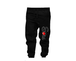 Black color Soul design Jogger Pants for Man.