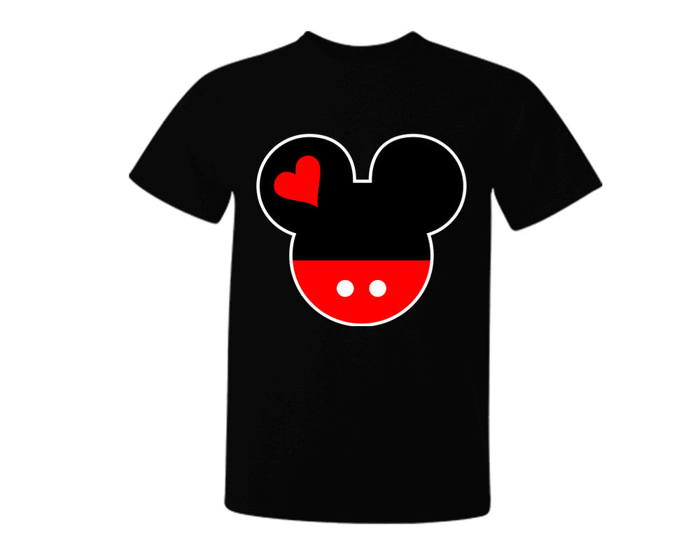 Black color Mickey design T Shirt for Man.