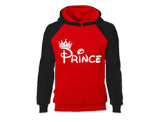 將圖片載入圖庫檢視器 Black Red color Prince design Hoodie for Man.
