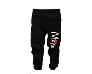 Black color Mate design Jogger Pants for Woman