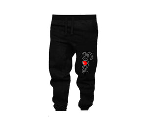 Grey Black color Soul design Jogger Pants for Man.