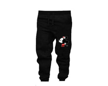 Load image into Gallery viewer, Grey Black color Minnie design Jogger Pants for Woman
