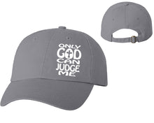 Cargar imagen en el visor de la galería, Only God Can Judge Me designer baseball hats, vinyl design baseball caps, heat transfer cap
