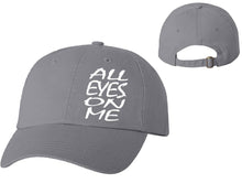 Load image into Gallery viewer, All Eyes On Me designer baseball hats, vinyl design baseball caps, heat transfer cap
