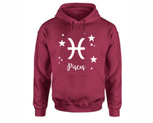 將圖片載入圖庫檢視器 Pisces Zodiac Sign hoodies. Maroon Hoodie, hoodies for men, unisex hoodies
