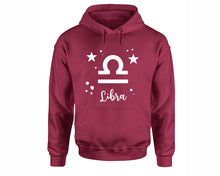 將圖片載入圖庫檢視器 Libra Zodiac Sign hoodies. Maroon Hoodie, hoodies for men, unisex hoodies
