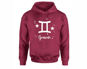 Gemini Zodiac Sign hoodies. Maroon Hoodie, hoodies for men, unisex hoodies