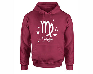 Virgo Zodiac Sign hoodies. Maroon Hoodie, hoodies for men, unisex hoodies