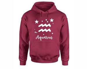 Aquarius Zodiac Sign hoodies. Maroon Hoodie, hoodies for men, unisex hoodies