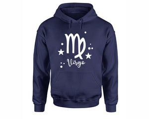 Virgo Zodiac Sign hoodies. Navy Blue Hoodie, hoodies for men, unisex hoodies