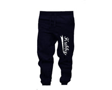 Load image into Gallery viewer, Navy Blue color Hubby design Jogger Pants for Man.
