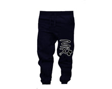 Load image into Gallery viewer, Navy Blue color Mr design Jogger Pants for Man.

