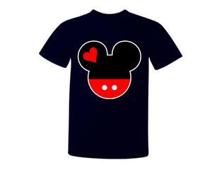 Navy Blue color Mickey design T Shirt for Man.