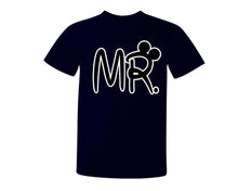 Load image into Gallery viewer, Navy Blue color MR design T Shirt for Man.
