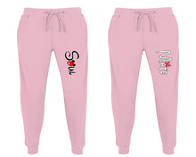 將圖片載入圖庫檢視器 Soul and Mate matching jogger pants, Pink sweatpants for mens, jogger set womens. Matching couple joggers.
