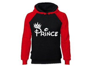 Red Black color Prince design Hoodie for Man.