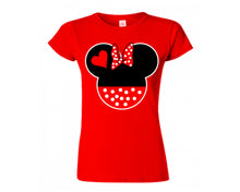 將圖片載入圖庫檢視器 Red color Minnie design T Shirt for Woman
