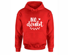 Cargar imagen en el visor de la galería, No Doubt inspirational quote hoodie. Red Hoodie, hoodies for men, unisex hoodies
