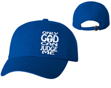 Görseli Galeri görüntüleyiciye yükleyin, Only God Can Judge Me designer baseball hats, vinyl design baseball caps, heat transfer cap
