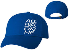 Cargar imagen en el visor de la galería, All Eyes On Me designer baseball hats, vinyl design baseball caps, heat transfer cap
