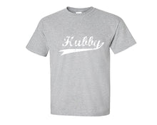 Load image into Gallery viewer, Sports Grey color Hubby design T Shirt for Man.
