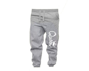 Sports Grey color Queen design Jogger Pants for Woman