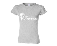 將圖片載入圖庫檢視器 Sports Grey color Princess design T Shirt for Woman
