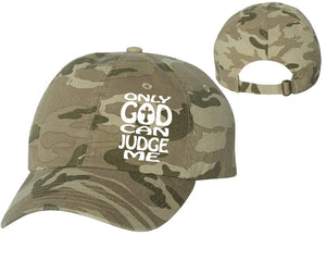 Only God Can Judge Me designer baseball hats, vinyl design baseball caps, heat transfer cap
